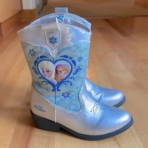 Girls Frozen Boots! Like New!